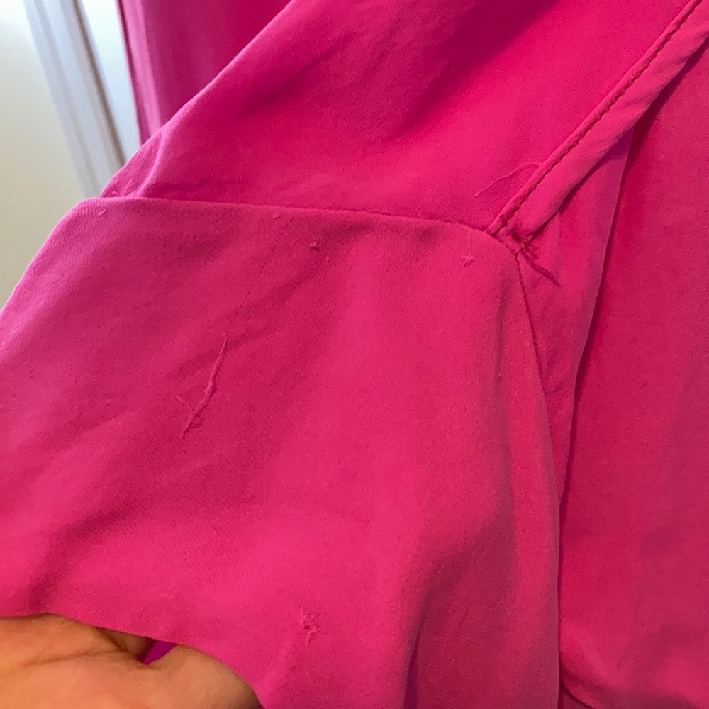 Emerson Thorpe- sz M- silk Tunic hot pink - Picture 8 of 8
